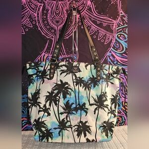 Juicy Couture Tropical Palm Tree Tote Bag